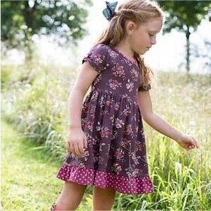 Matilda Jane Purple Floral Kids Dress